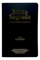 Bíblia Capa Luxo Flexível - Preto - Tradução Arc ( Almeida Revista E Corrigida ) Com Harpa Avivada E Corinhos E Índice Letra Normal/comum