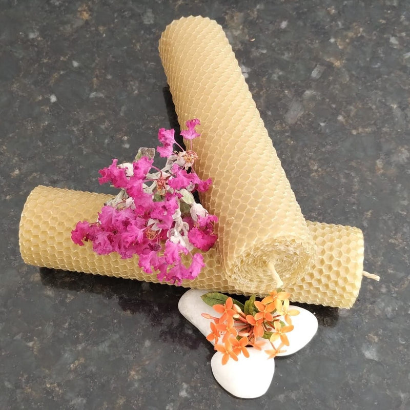 Velas Artesanais de Cera de Abelha Natural