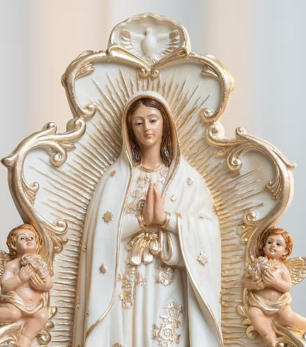 Nossa Senhora de Guadalupe Nova (Marfim) 20 e 30cm Resina